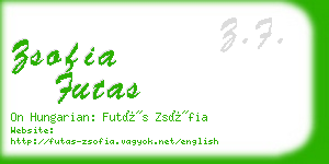 zsofia futas business card